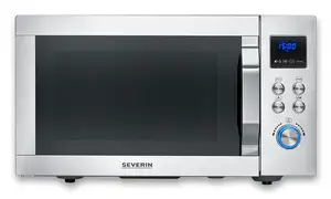 Combination microwave SEVERIN MW 7918, countertop, 25 L, 900 W, LED display, silver