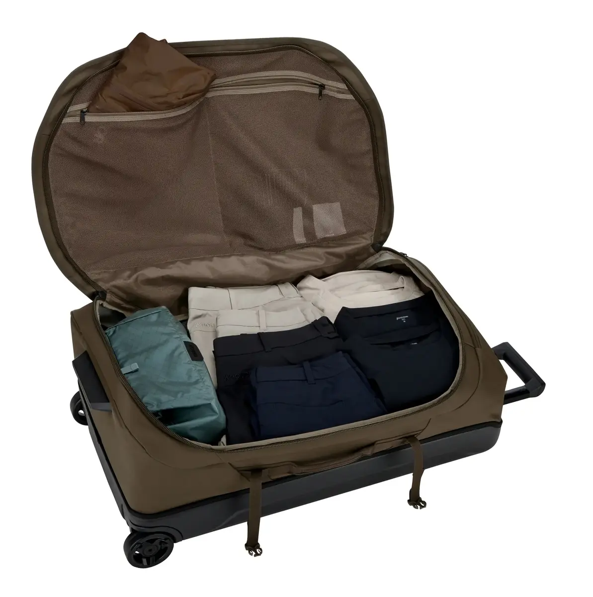 Thule Chasm Recycled Rolling Duffel – Deep Khaki Photo 3