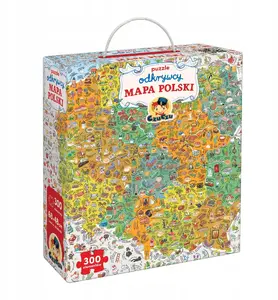 Puzzle jigsaw Bright Junior Media CzuCzu 'Mapa Polski' 300 pieces educational map of Poland