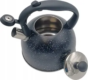Kettle KingHoff Krisberg KR 2595 — traditional stovetop kettle with whistle, induction-compatible, blue galaxy