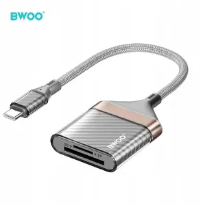 USB-C card reader Baseus BO-BZ64 — SD and microSD (TF) slots, grey