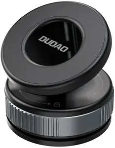 Car phone mount Dudao MagSafe-compatible suction cup for windshield or dashboard — black
