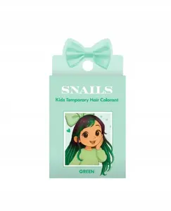 Краска-крейда для волос Snails Zmywalna, детская, зелёная, 3 г