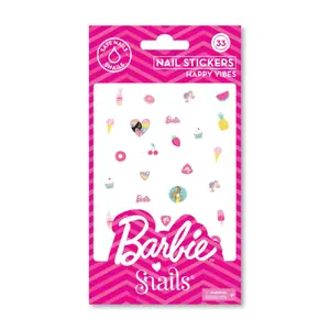 Nagu uzlīmes Snails Barbie Happy Vibes — 33 gab., daudzkrāsainas