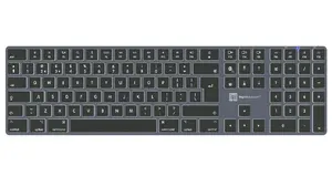 Keyboard LogicKeyboard SKB-TM-UK Full-size USB + Bluetooth, QWERTY UK English, Titanium