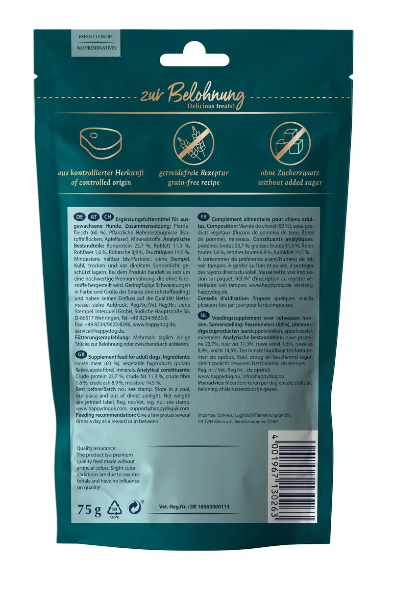Suns gaļas našķis happy dog Black Forest 75 g Photo 2