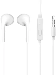 Vadu ausu austiņas Dudao X10S ar 3,5 mm mini‑jack un 1,15 m vadu — baltas