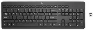 Keyboard HP 230 Wireless — full-size RF wireless, membrane keys, black