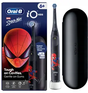 Electric kids toothbrush Oral-B iO Kids Marvel Spiderman — rechargeable, 3 brushing modes, 1 brush head, includes travel case