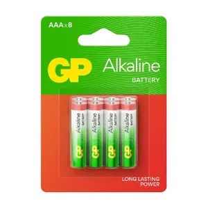 Alkalīnās AAA baterijas GP Long Lasting Power 1,5 V, iepakojums 20 gab.