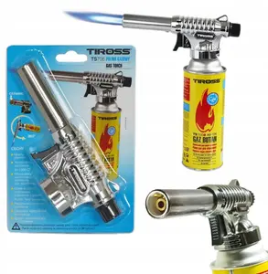 Gas Ceramic Burner Tiross TS-708 — Portable Butane/Propane Camping Torch for Soldering and Grilling