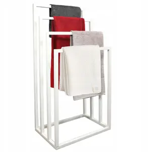 Towel Stand Brunbeste BB-3926, freestanding bathroom towel rack 45×29×88 cm, white