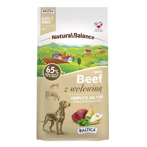 Корм для собак BALTICA NATURAL&BALANCE Wołowina M/L 3 кг — говяжий рецепт для средних и крупных собак
