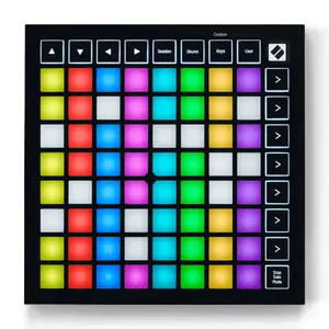 MIDI grid controller Novation Launchpad Mini MK3 — compact USB-C, Kensington lock, 180×14.2 mm