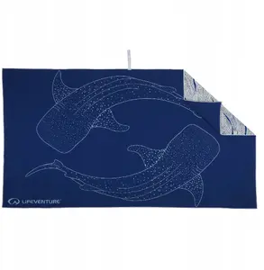 Микрофибровое туристическое полотенце LIFEVENTURE SoftFibre Trek Whale Shark Giant