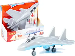 Модель самолёта Myśliwiec Samolot "Sztorm" серо‑голубая, модель‑игрушка 83371
