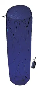 Mummy sleeping bag COCOON CMM35 — polyester, 60–80 cm width, 2200 mm length, blue