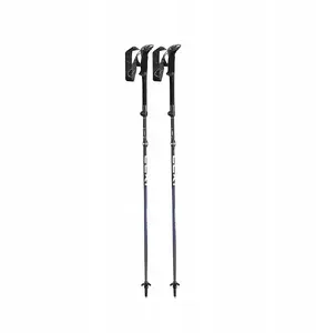 Trekinga nūjas Leki Makalu FX TA regulējamas 110–130 cm melni-zaļas