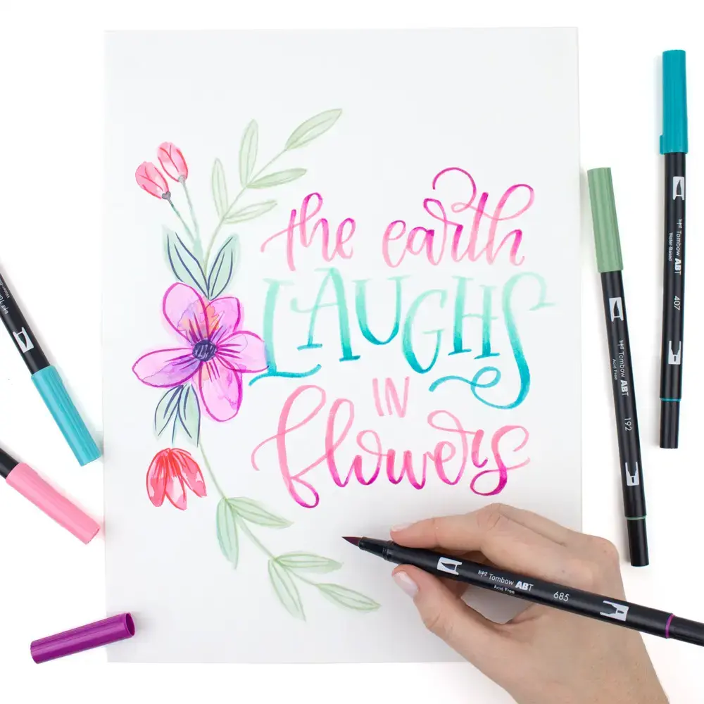 TOMBOW ABT Dual Brush Pen — 12 krāsas Photo 3