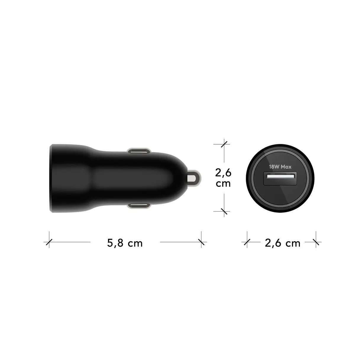 Авто зарядное d bramante re-charge USB-A 18W Photo 5