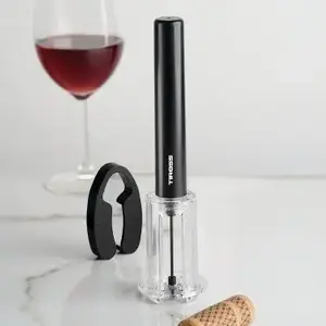 Electric wine opener Tiross TS-2903, cordless corkscrew, black