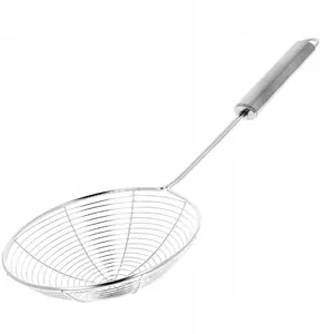 Kitchen Steel Skimmer Brunbeste BB-1187 Ø13×37×5.3 cm metal slotted spoon for draining