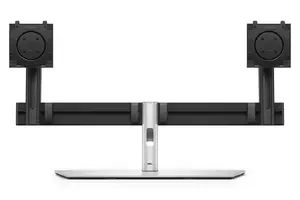 Dell MDS26 Dual Monitor Desk Stand for 19 to 27 Inch Screens Freestanding VESA 100x100mm Black and Silver