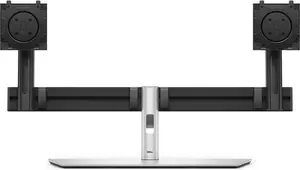 Dell MDS26 Dual Monitor Desk Stand for 19 to 27 Inch Screens VESA 100x100 mm Black and Silver