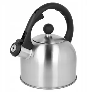 Stainless Steel Whistling Kettle Brunbeste BB-2407, Small 1.5 L, Suitable for Gas and Induction, Silver