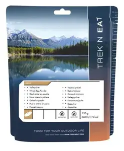Whole egg powder Trek N Eat, 135 g sachet, ingredients: egg, 772 kcal per serving