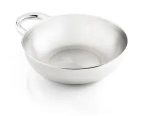 Camping dish GSI Outdoors 62118 — personal round stainless steel plate, Ø 18.5 cm