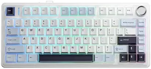 Mechanical Gaming Keyboard No name F75 — EN/RU layout, White Ice vein switches