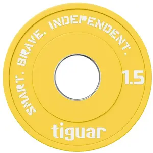 Диск Tiguar резиновый олимпийский 50 мм 1.5 кг