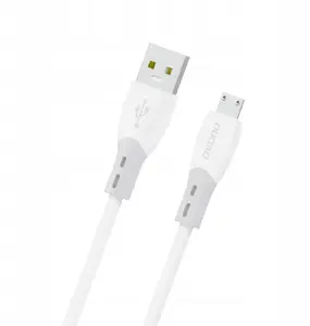 USB-A to Micro USB Cable Dudao L25SM 3A 1 m with Soft Silicone Braided Jacket — White
