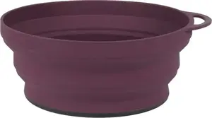 Silicone Ellipse Flexi-Bowl by LIFEVENTURE — collapsible travel bowl, purple