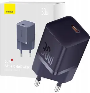 Сетевая зарядка Baseus GaN5 30W USB-C с EU-штекером — фиолетовая