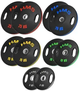 Olympic Rubber-Coated Weight Plate Set HMS 2x5–25 kg (Total 150 kg)