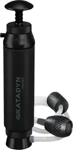 Keramiskais ūdens filtrs Katadyn Pocket Black 14570400 — līdz 50 000 l kalpošana, portatīvs rokaspumpis