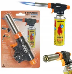 Gas Camping Burner Tiross TS-707 — butane/propane torch for lighting grills and soldering