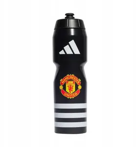 Sports Water Bottle ADIDAS Manchester United 0.7 L, plastic drinking bottle, screw cap