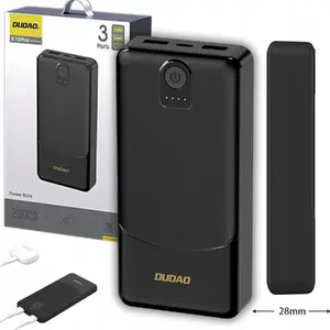 Powerbank Dudao K10Pro 20000mAh 2.4A 2×USB-A — Dudao power bank, czarny