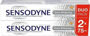Зубная паста Sensodyne Extra Whitening 2 x 75 мл — отбеливающая для чувствительных зубов