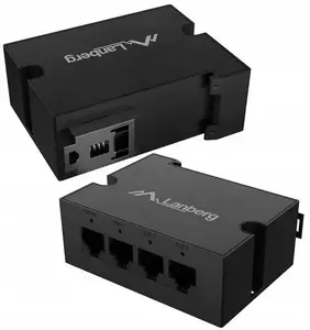 Network PoE Extender LANBERG DIN-GE4-BT-90W 1x In 3x Out Gigabit Ethernet DIN-rail, 90W