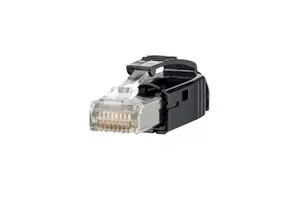 Соединитель RJ-45 MetzConnect 1401505012-E, черный, модульный Ethernet-адаптер