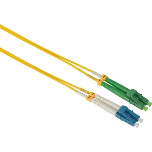 Optical patch cable LC/APC to LC/UPC 9/125 µm singlemode, 3 m duplex