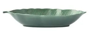 Pasniegšanas trauks EASY LIFE Madagascar lapas formā 26 x 11,5 cm, zaļš