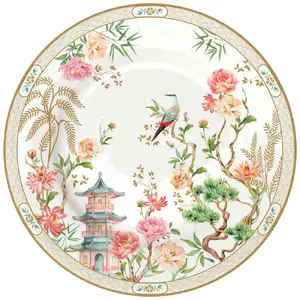 Porcelāna šķīvis D19 cm — EASY LIFE JARDINS D'ORIENT