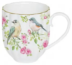 Breakfast Mug EASY LIFE SPRING TIME 300 ml, ceramic drinking cup
