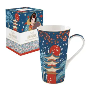 Porcelain mug EASY LIFE TOKYO KRŪZE 600ml, white porcelain, 600 ml capacity