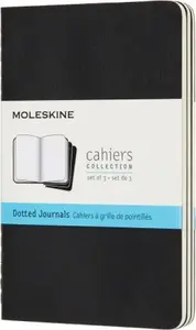 Piezīmju kladju komplekts Moleskine Cahier Journals P (9×14 cm), punktots, 64 lapas, melns, 3 gab.